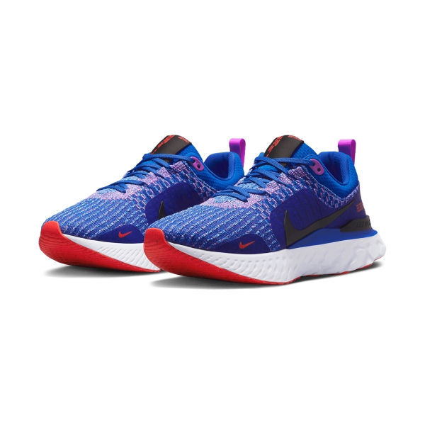 Nike React Infinity Run Flyknit 3 - Racer Blue/Black/Fuchsia Dream
