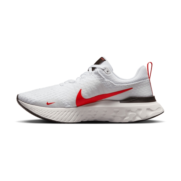 Nike React Infinity Run Flyknit 3 - White/lt Crimson/Platinum Tint