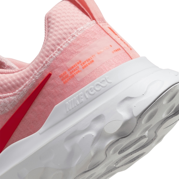 Nike React Infinity Run Flyknit 3 - Med Soft Pink/lt Crimson/White