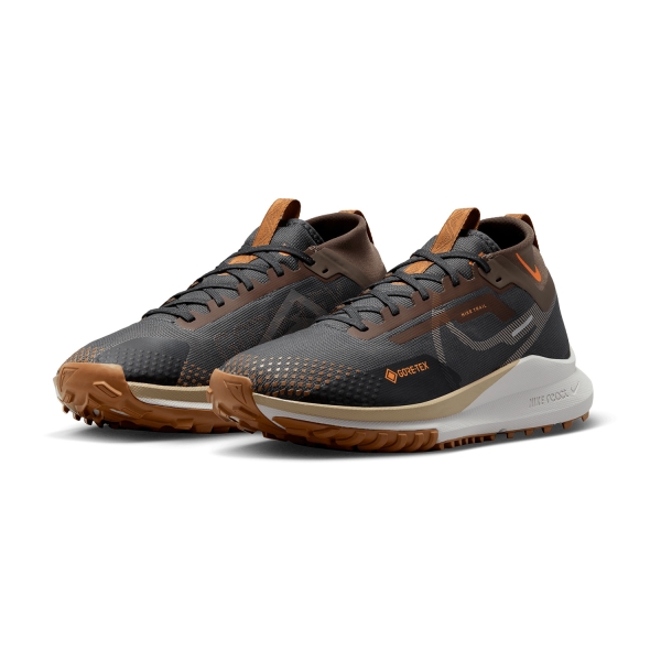 Nike React Pegasus Trail 4 GTX - Anthracite/Bright Mandarin/Ironstone