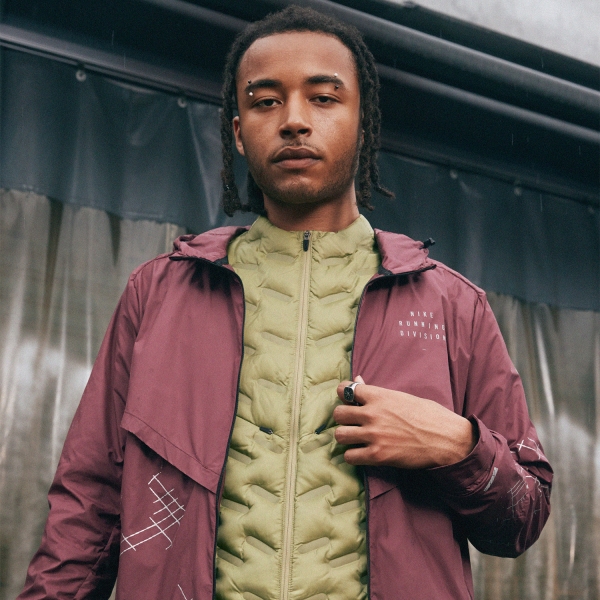 Nike Run Division Jacket - Burgundy Crush/Reflective Silver