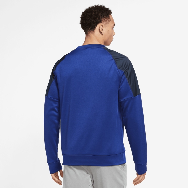 Nike Therma-FIT Novelty Crew Sudadera - Deep Royal Blue/Obsidian/Light Menta