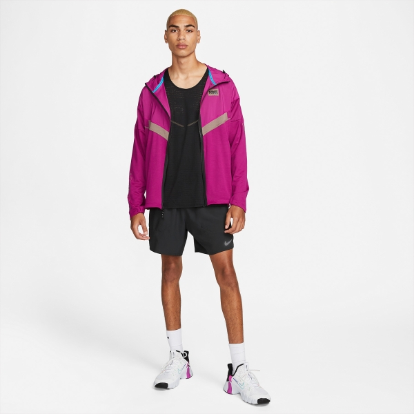 Nike Windrunner Logo Chaqueta - Dynamic Berry/Laser Blue