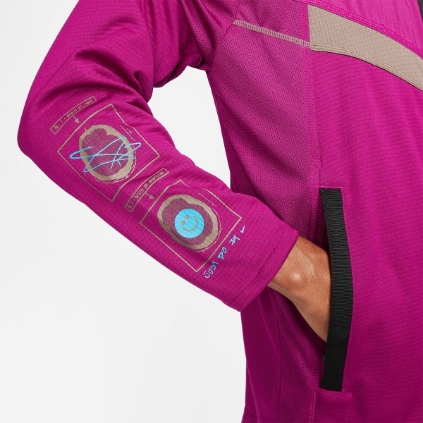 Nike Windrunner Logo Chaqueta - Dynamic Berry/Laser Blue