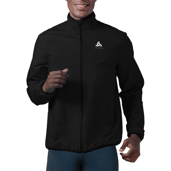 Men's Running Jacket Odlo Essential Light Jacket  Black 31386215000