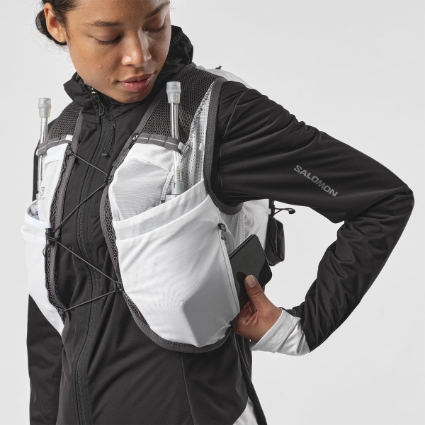 Salomon Active Skin 8 Set Backpack Woman - White/Ebony