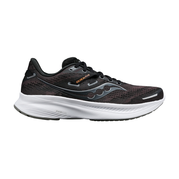 Men's Structured Running Shoes Saucony Guide 16  Black/White 2081005