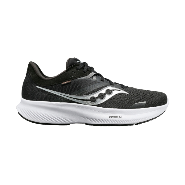 Men's Neutral Running Shoes Saucony Ride 16  Black/White 2083005