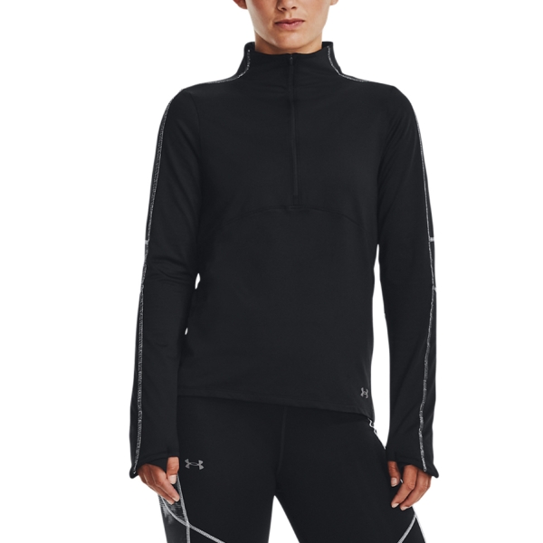 Women's Running Shirt Under Armour Cold Weather Shirt  Black/Jet Gray 13739690001