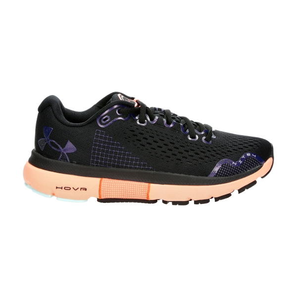 Women's Neutral Running Shoes Under Armour HOVR Infinite 4  Black/Lunar Coral 30254540001