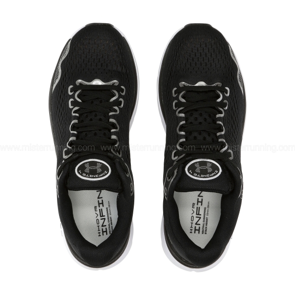 Under Armour HOVR Infinite 4 - Black/White/Metallic Gun Metal
