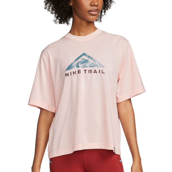 Women's Running T-Shirts Nike Nike Trail DriFIT TShirt  Pink Bloom  Pink Bloom 