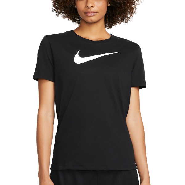 Women's Fitness & Training T-Shirt Nike DriFIT TShirt  Black/White FD2884010