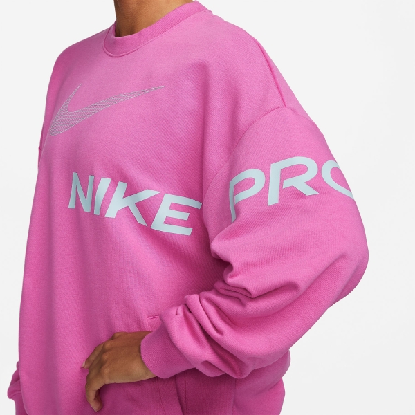 Nike Dri-FIT Get Fit Logo Sudadera - Active Fuchsia/Ocean Bliss