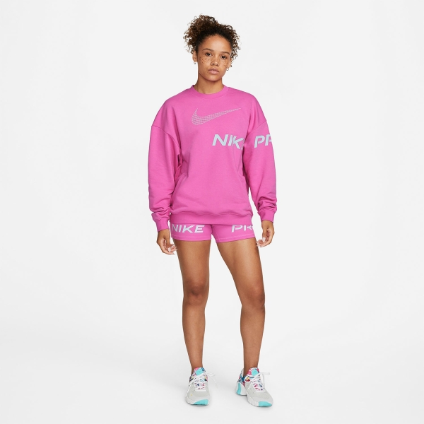 Nike Dri-FIT Get Fit Logo Sudadera - Active Fuchsia/Ocean Bliss