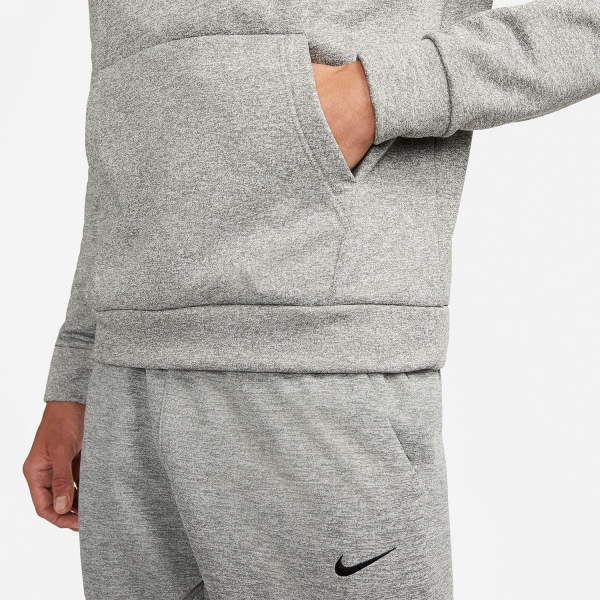 Nike Therma-FIT Swoosh Hoodie - Dark Grey Heather/Particle Grey/Black