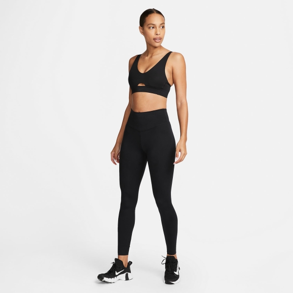 Nike Dri-FIT Indy Reggiseno Sportivo - Black/Dark Smoke Grey