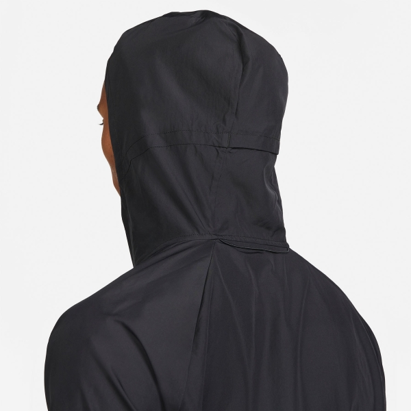 Nike Dri-FIT Miler Swoosh Chaqueta - Black/Bright Crimson/Reflective Silver