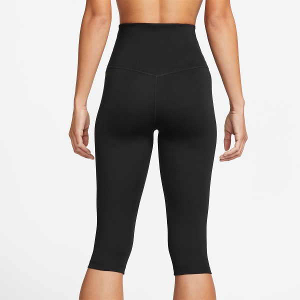 Nike One Dri-FIT Logo Women's Training Capri - Black/White