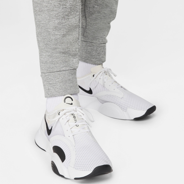 Nike Therma-FIT Logo Pantalones - Dark Grey Heather/Particle Grey/Black