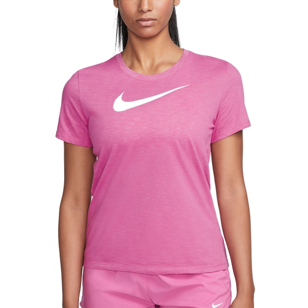 Women's Fitness & Training T-Shirt Nike DriFIT TShirt  Cosmic Fuchsia/Pure Platinum/Heather/White FD2884623