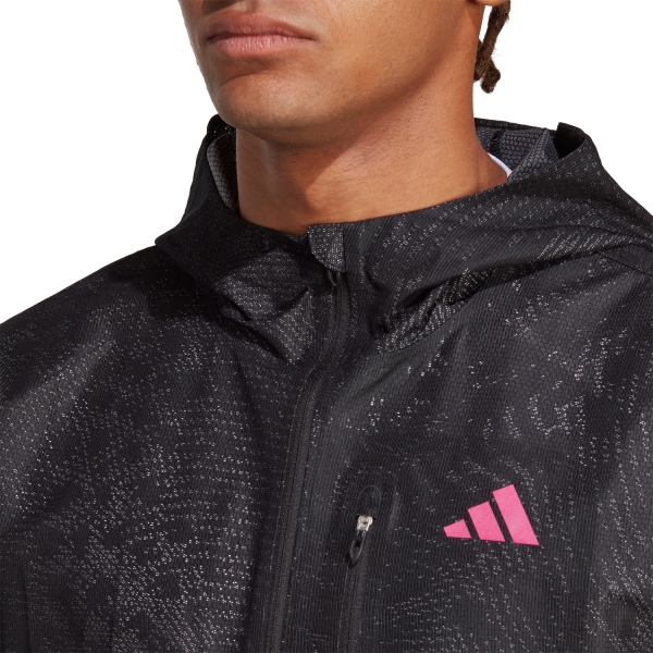 adidas adizero Wind.RDY Giacca - Black/Lucid Fuchsia