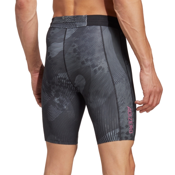 adidas adizero HEAT.RDY 9in Shorts - Black/Grey Six