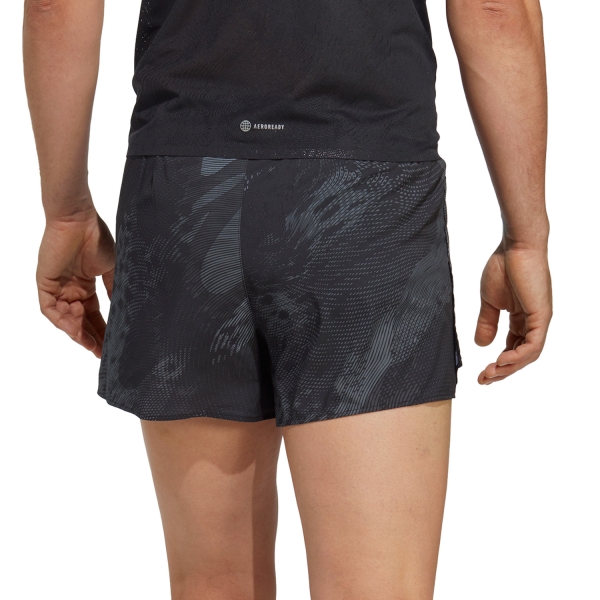 adidas adizero Split 3in Shorts - Black/Grey Six