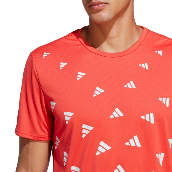 adidas Brand Love AEROREADY T-Shirt - Bright Red/Dash Grey