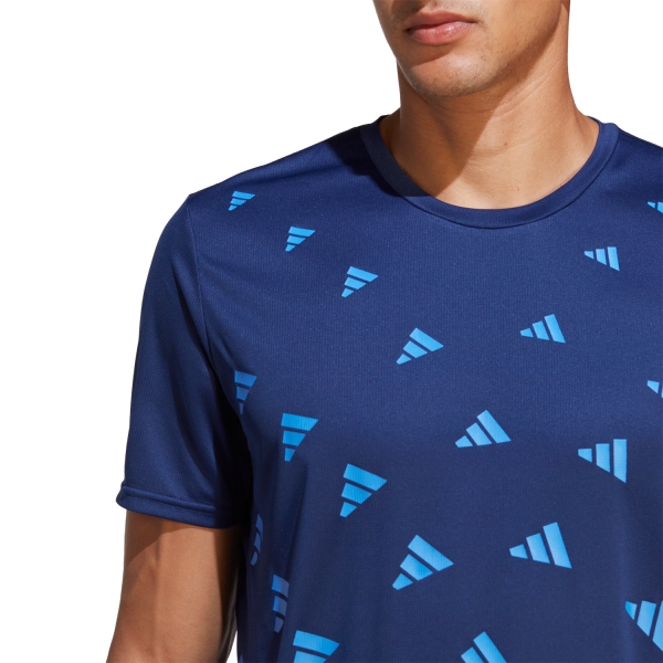 adidas Brand Love AEROREADY T-Shirt - Dark Blue/Blue Fusion