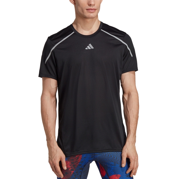 Camisetas Running Hombre adidas Confident AEROREADY Camiseta  Black HN8017
