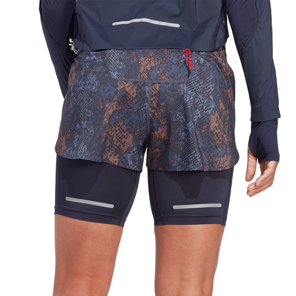 adidas Fast 2 in 1 2in Shorts - Black/Legend Ink