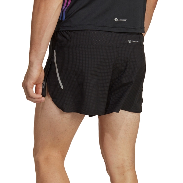 adidas Fast Split 3in Shorts - Black