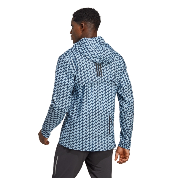 adidas x Marimekko Marathon Jacket - Ice Blue/Legend Ink/Core Blue