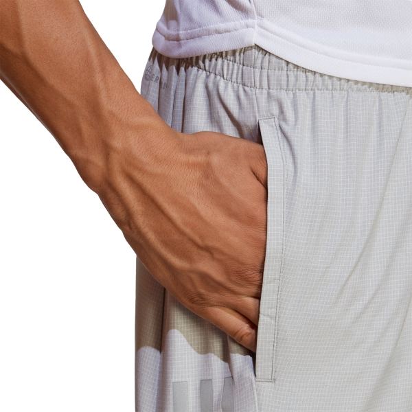 adidas Own The Run Heather 4in Shorts - Medium Grey
