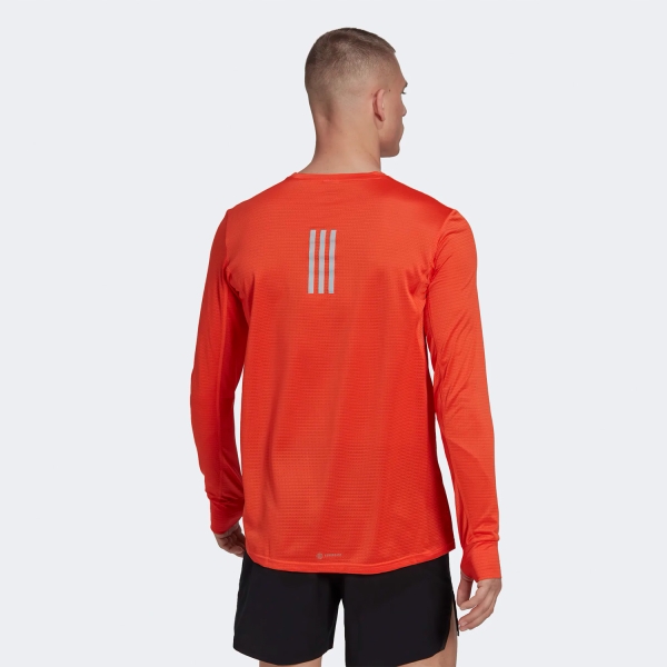 adidas Own The Run Logo Shirt - Semi Impact Orange/Reflective Silver