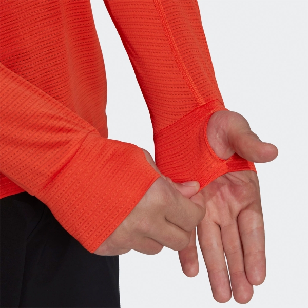 adidas Own The Run Logo Shirt - Semi Impact Orange/Reflective Silver