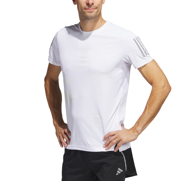 Men's Running T-Shirt adidas Run For The Ocean TShirt  White IC0215