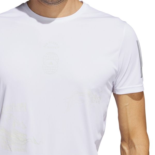 adidas Run For The Ocean T-Shirt - White