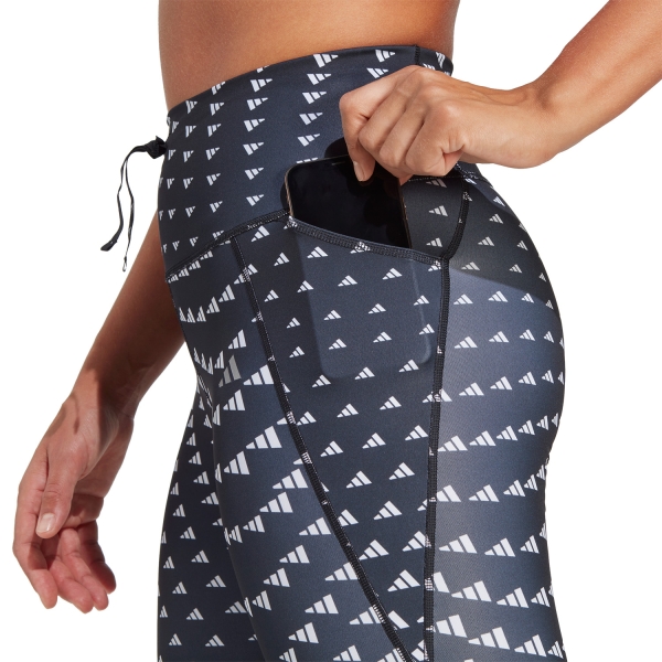 adidas Run Essential 7/8 Tights - White/Black