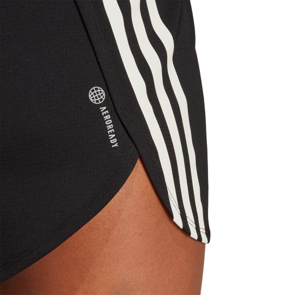 adidas Rise 3 Stripes 2in Shorts - Black