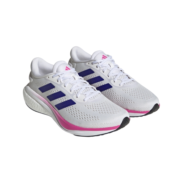 adidas Supernova 2 - Core White/Lucid Blue/Lucid Fuchsia
