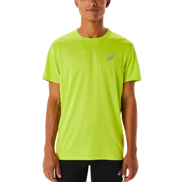 Men's Running T-Shirt Asics Core Knit TShirt  Lime Zest 2011C341302