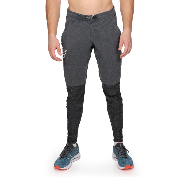 Men's Running Tights and Pants Compressport Seamless Pants  Grey Melange SP90