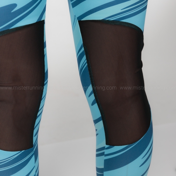 Mizuno 7/8 Printed Tights - Maui Blue