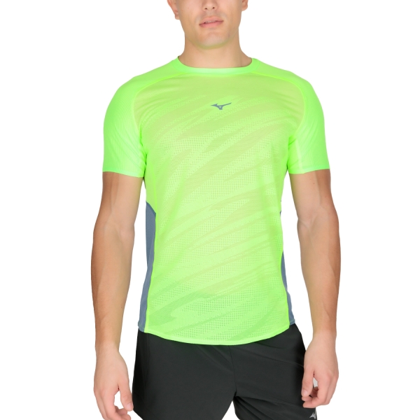 Camisetas Running Hombre Mizuno Mizuno Aero Drylite Camiseta  Light Green  Light Green 