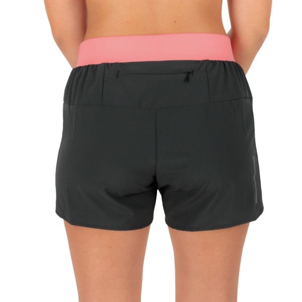 Mizuno Alpha 4.5in Shorts - Black/Sunkissed Coral