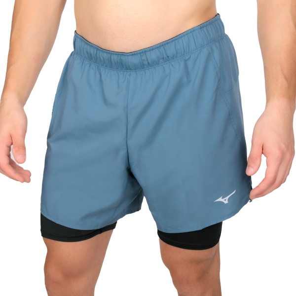 Pantalone cortos Running Hombre Mizuno Core 2 in 1 5.5in Shorts  China Blue J2GBA05721