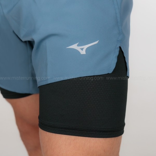 Mizuno Core 2 in 1 5.5in Shorts - China Blue
