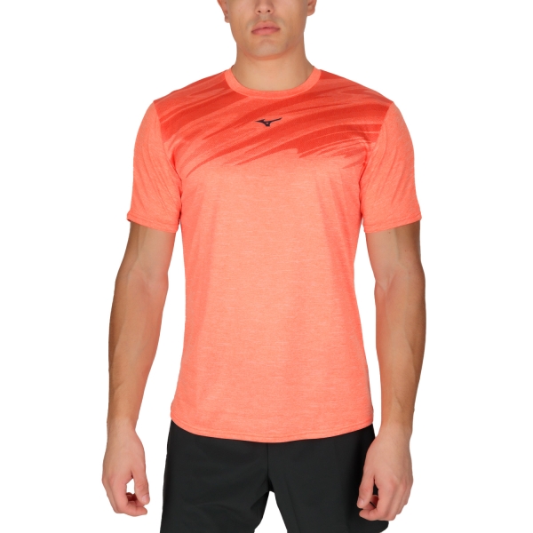 Men's Running T-Shirt Mizuno Core Graphic TShirt  Soleil J2GAA00752